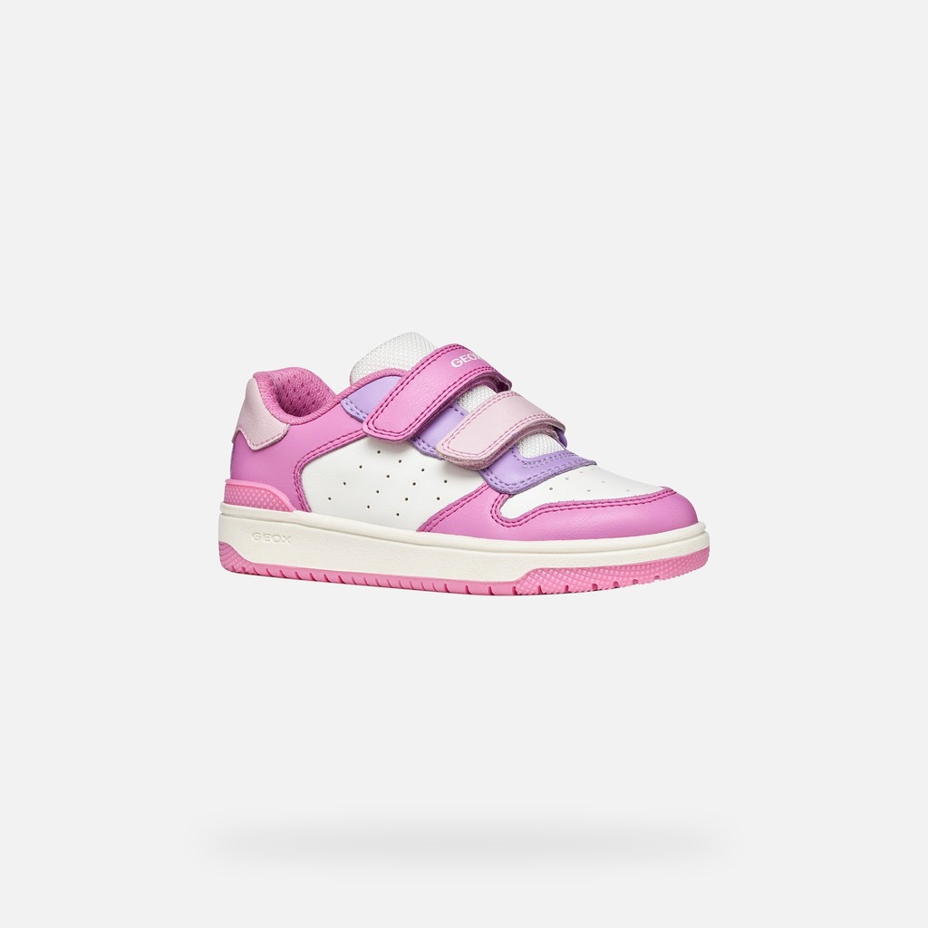 Velcro shoes WASHIBA JUNIOR Dark Pink/Lilac - image number 2 | GEOX