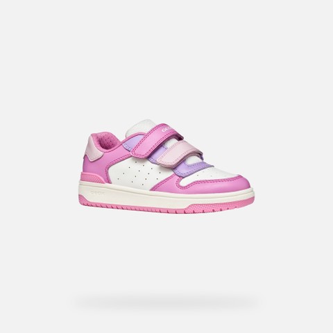 Velcro shoes WASHIBA JUNIOR Dark Pink/Lilac - image number 2 | GEOX