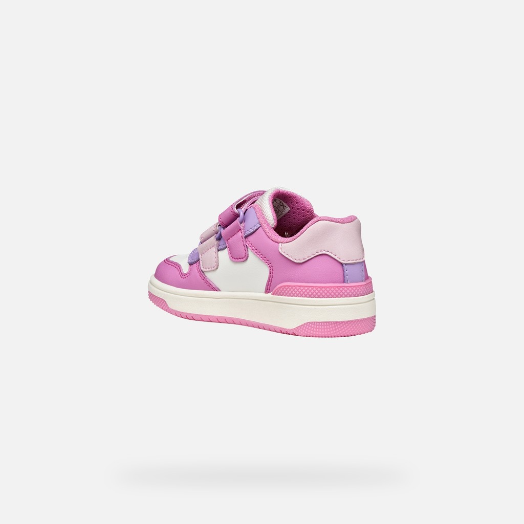 Velcro shoes WASHIBA JUNIOR Dark Pink/Lilac - image number 3 | GEOX