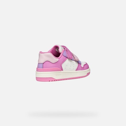 Velcro shoes WASHIBA JUNIOR Dark Pink/Lilac - image number 4 | GEOX