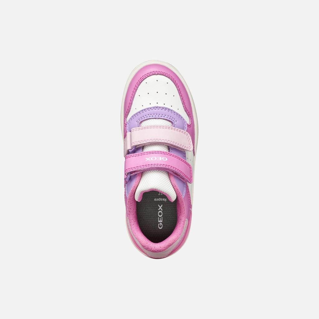 Velcro shoes WASHIBA JUNIOR Dark Pink/Lilac - image number 5 | GEOX