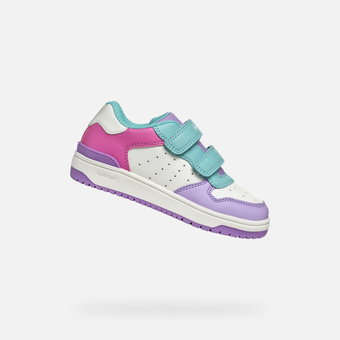 Low top sneakers WASHIBA JUNIOR Lilac/Aqua | GEOX