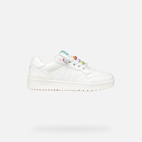 Low top sneakers WASHIBA GIRL White/Multicolor - image number 1 | GEOX