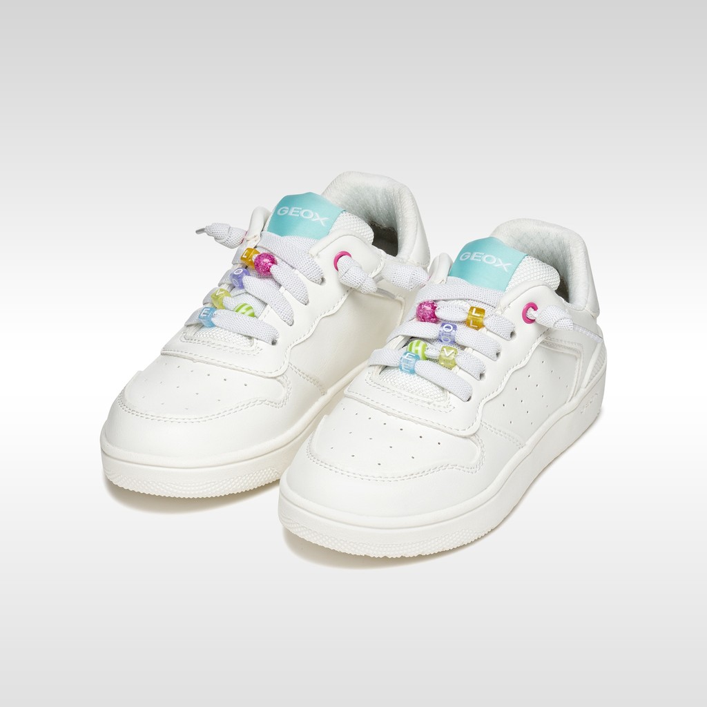 Low top sneakers WASHIBA JUNIOR White/Multicolor - image number 2 | GEOX
