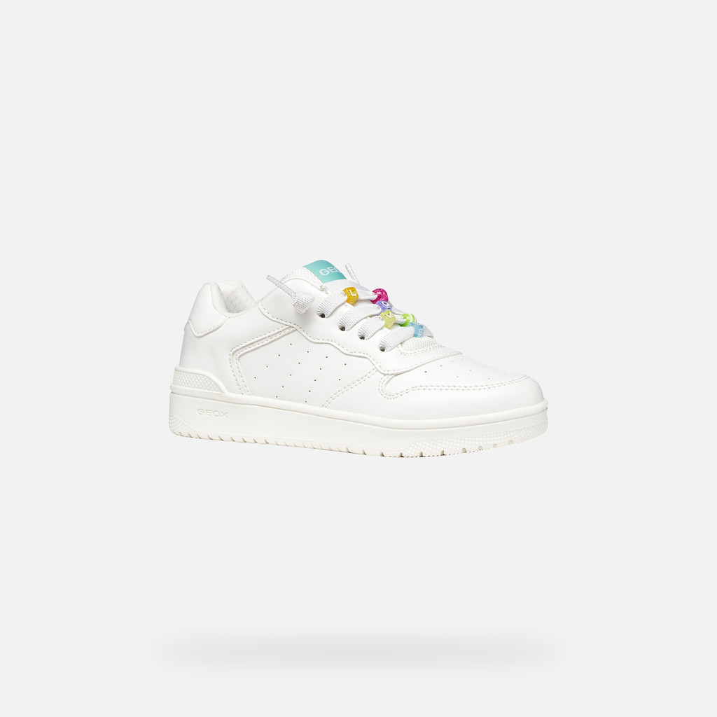 Low top sneakers WASHIBA GIRL White/Multicolor - image number 2 | GEOX