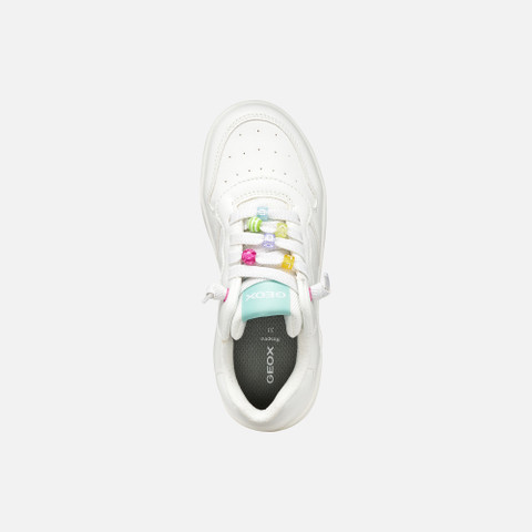 Low top sneakers WASHIBA GIRL White/Multicolor - image number 5 | GEOX