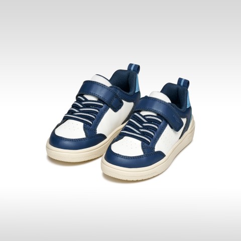 Baskets basse WASHIBA GAR&Ccedil;ON Blanc/Bleu marine - image number 1 | GEOX