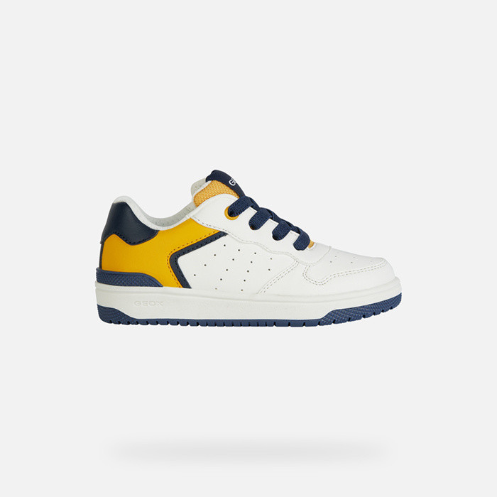 Low top sneakers WASHIBA JUNIOR White/Yellow | GEOX
