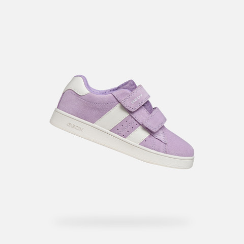 Sneakers with straps ECLYPER GIRL Lavender/White | GEOX