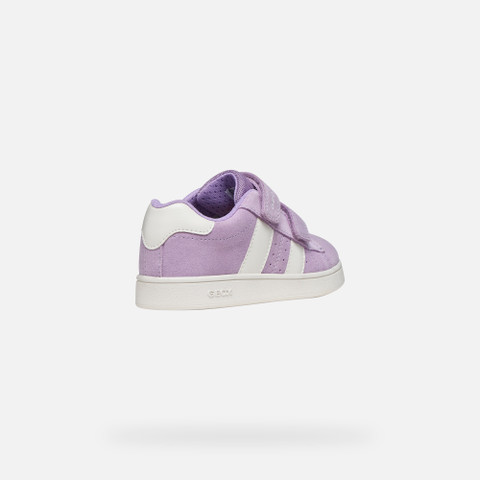 Sneakers with straps ECLYPER GIRL Lavender/White - image number 4 | GEOX