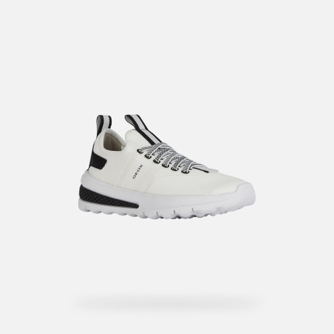 Low top sneakers ACTIVART JUNIOR White/Black - image number 2 | GEOX