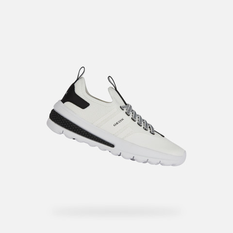 Low top sneakers ACTIVART JUNIOR White/Black - image number 0 | GEOX