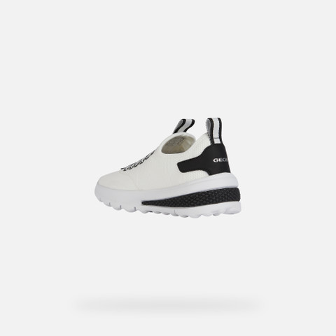 Low top sneakers ACTIVART JUNIOR White/Black - image number 3 | GEOX