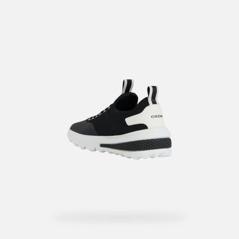 Low top sneakers ACTIVART JUNIOR Black/White - image number 3 | GEOX