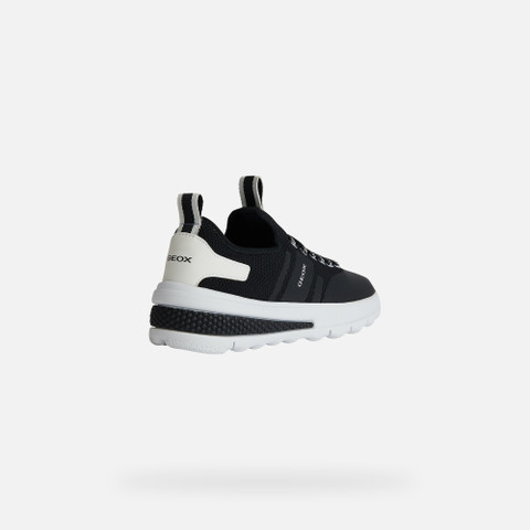 Low top sneakers ACTIVART JUNIOR Black/White - image number 4 | GEOX
