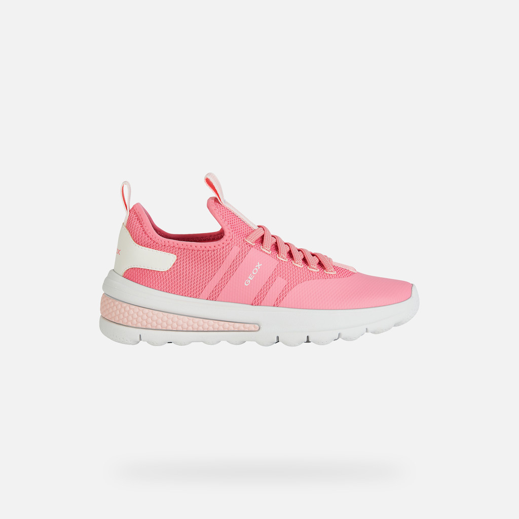 Low Top Sneakers ACTIVART JUNIOR Light coral/White - image number 1 | GEOX