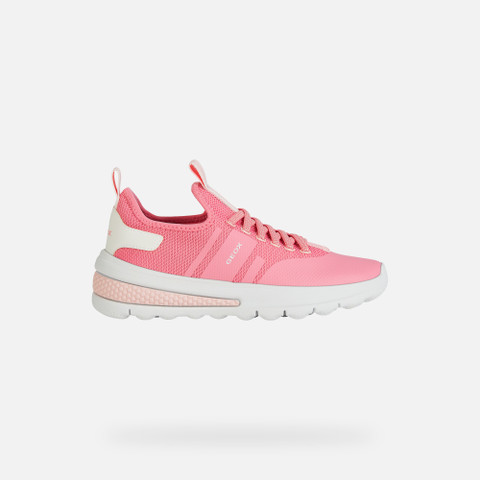 Low Top Sneakers ACTIVART JUNIOR Light coral/White - image number 1 | GEOX