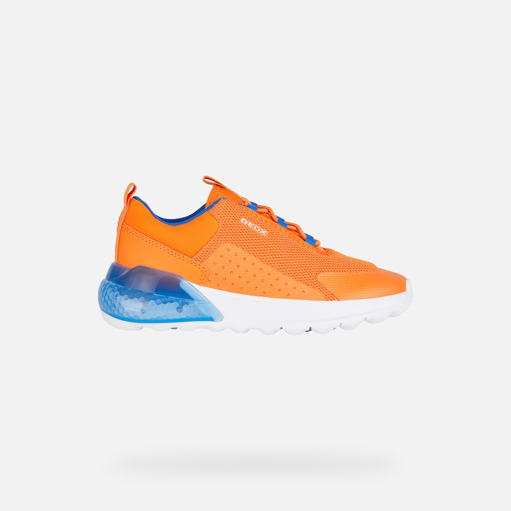 Shoes with lights ACTIVART ILLUMINUS JUNIOR Orange - image number 1 | GEOX