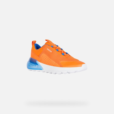 Shoes with lights ACTIVART ILLUMINUS JUNIOR Orange - image number 2 | GEOX