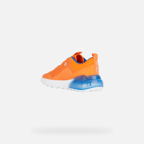Shoes with lights ACTIVART ILLUMINUS JUNIOR Orange - image number 3 | GEOX
