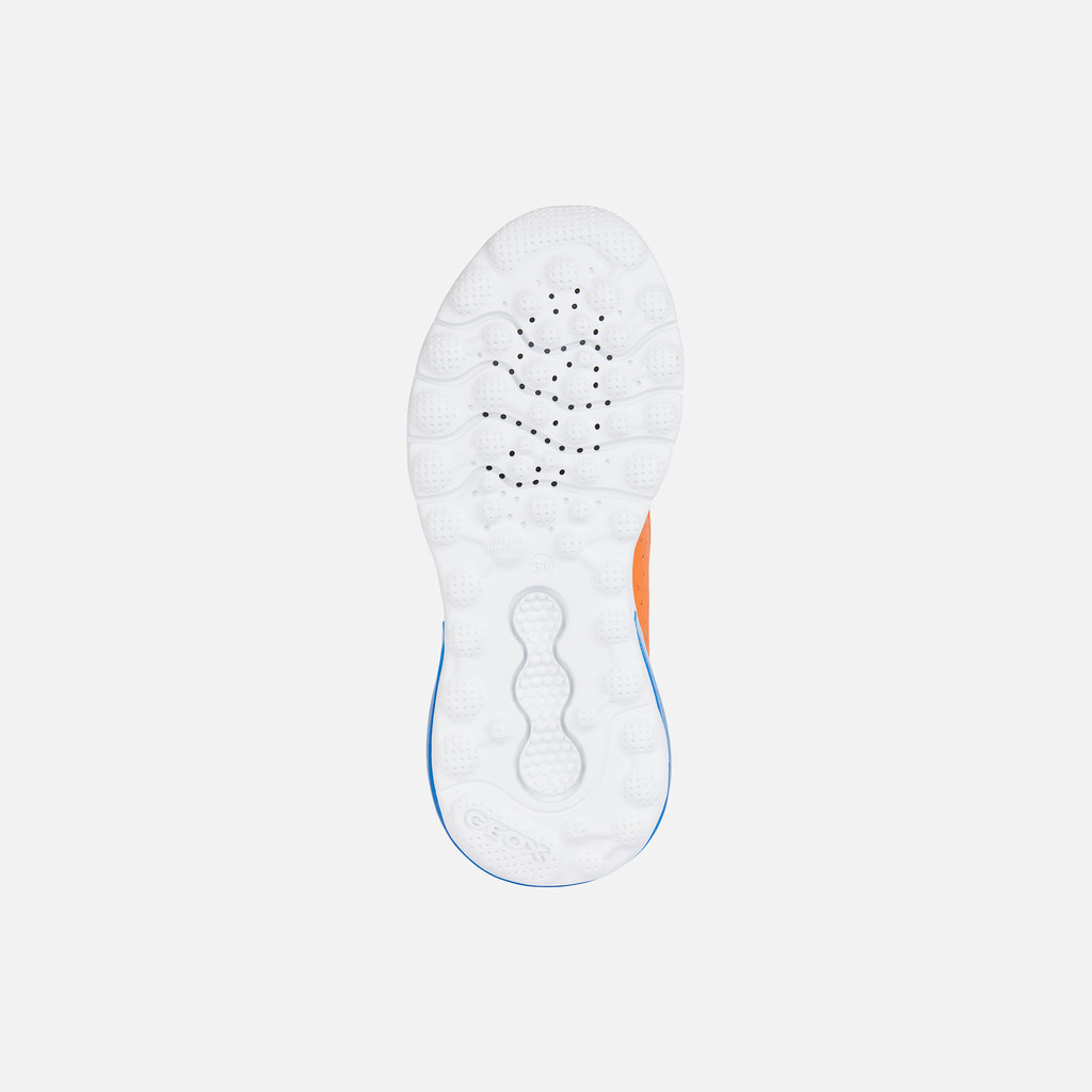 Shoes with lights ACTIVART ILLUMINUS JUNIOR Orange - image number 6 | GEOX