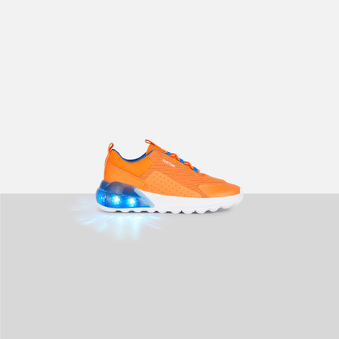 Shoes with lights ACTIVART ILLUMINUS JUNIOR Orange - image number 8 | GEOX