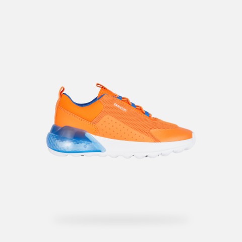 Shoes with lights ACTIVART ILLUMINUS JUNIOR Orange - image number 1 | GEOX