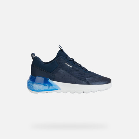 Shoes with lights ACTIVART ILLUMINUS JUNIOR Navy - image number 1 | GEOX