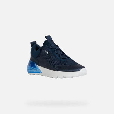 Shoes with lights ACTIVART ILLUMINUS JUNIOR Navy - image number 2 | GEOX