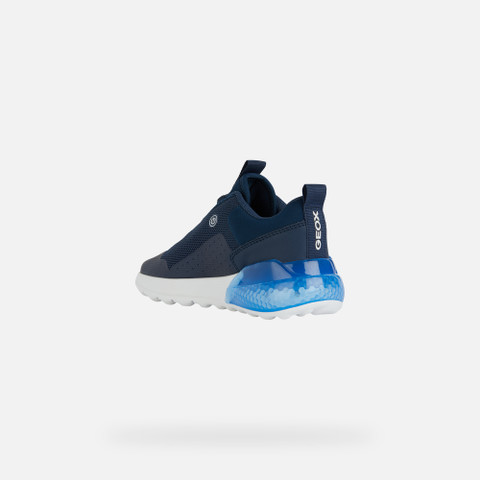 Shoes with lights ACTIVART ILLUMINUS JUNIOR Navy - image number 3 | GEOX