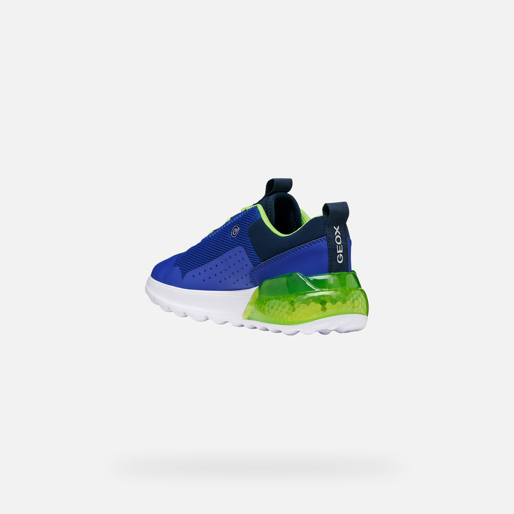 Shoes with lights ACTIVART ILLUMINUS JUNIOR Royal/Green - image number 4 | GEOX