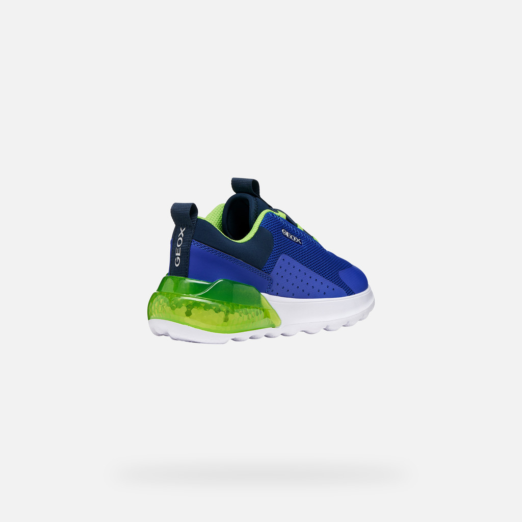Shoes with lights ACTIVART ILLUMINUS JUNIOR Royal/Green - image number 5 | GEOX
