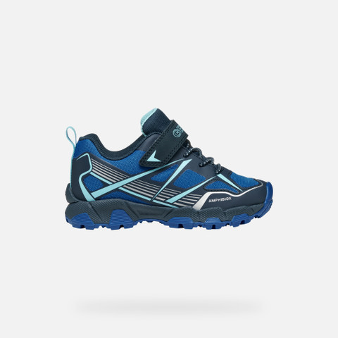 Waterproof trainers MAGNETAR ABX JUNIOR Navy/Royal - image number 1 | GEOX