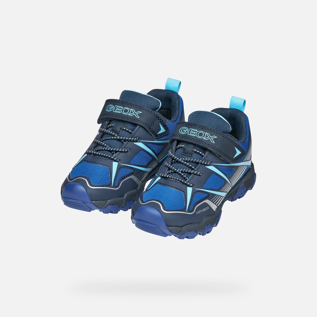 Sneakers impermeabili MAGNETAR ABX JUNIOR Blu navy/Royal blu - image number 7 | GEOX
