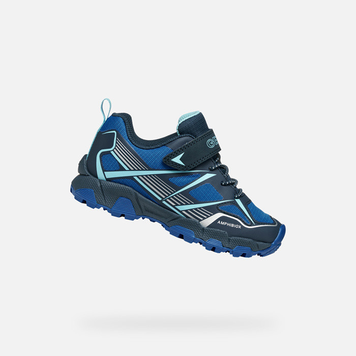 Waterproof trainers MAGNETAR ABX JUNIOR Navy/Royal | GEOX
