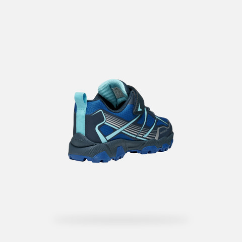 Waterproof trainers MAGNETAR ABX JUNIOR Navy/Royal - image number 4 | GEOX