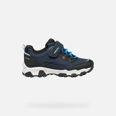 Waterproof trainers MAGNETAR ABX JUNIOR Navy/Sky - image number 1 | GEOX