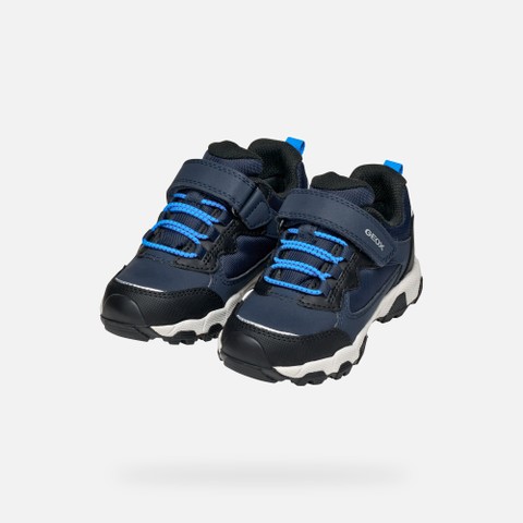 Wasserfeste Sneakers MAGNETAR ABX JUNIOR Marineblau/Azurblau - image number 7 | GEOX