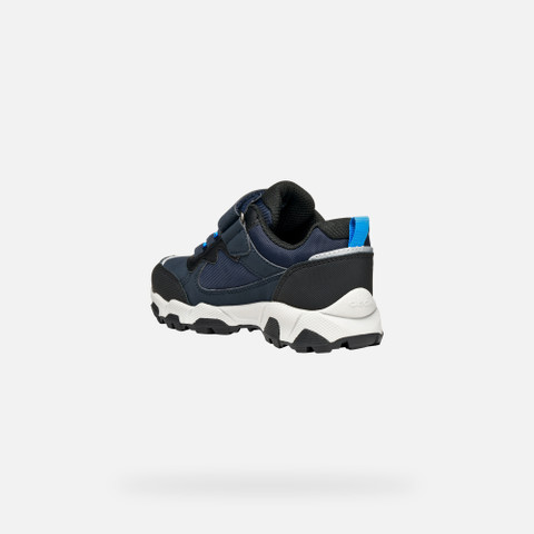 Waterproof trainers MAGNETAR ABX JUNIOR Navy/Sky - image number 3 | GEOX