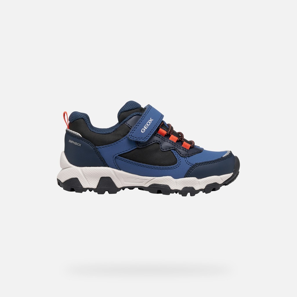 Waterproof trainers MAGNETAR ABX JUNIOR Avio/Navy - image number 1 | GEOX