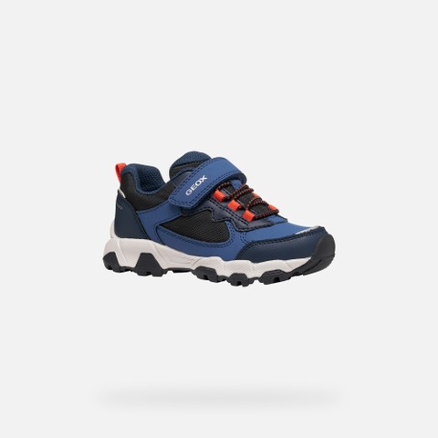 Waterproof trainers MAGNETAR ABX JUNIOR Avio/Navy - image number 2 | GEOX
