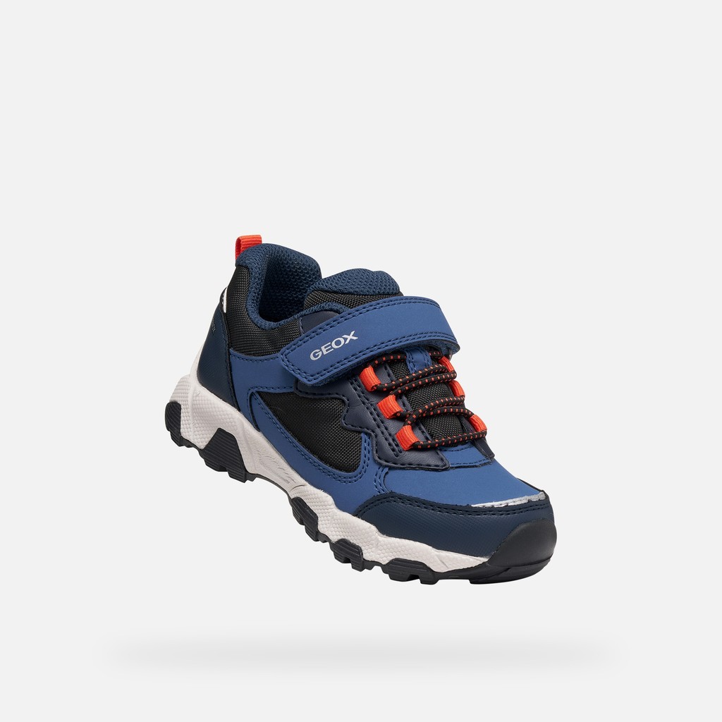 Waterproof trainers MAGNETAR ABX JUNIOR Avio/Navy - image number 4 | GEOX