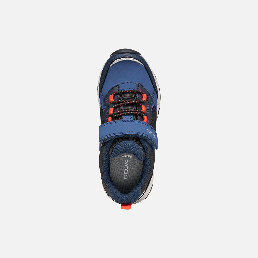 Waterproof trainers MAGNETAR ABX JUNIOR Avio/Navy - image number 5 | GEOX