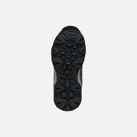 Waterproof trainers MAGNETAR ABX JUNIOR Military/Lime - image number 6 | GEOX