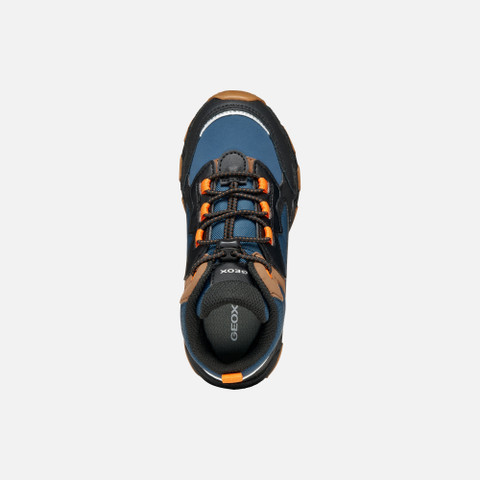 Waterproof trainers MAGNETAR ABX JUNIOR Navy/Brown - image number 5 | GEOX