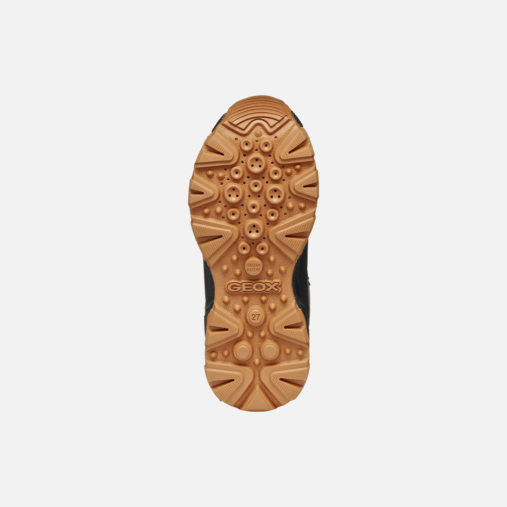 Waterproof trainers MAGNETAR ABX JUNIOR Navy/Brown - image number 6 | GEOX