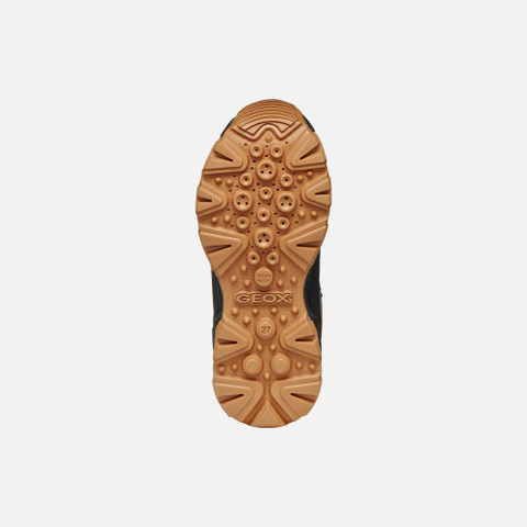 Waterproof trainers MAGNETAR ABX JUNIOR Navy/Brown - image number 6 | GEOX