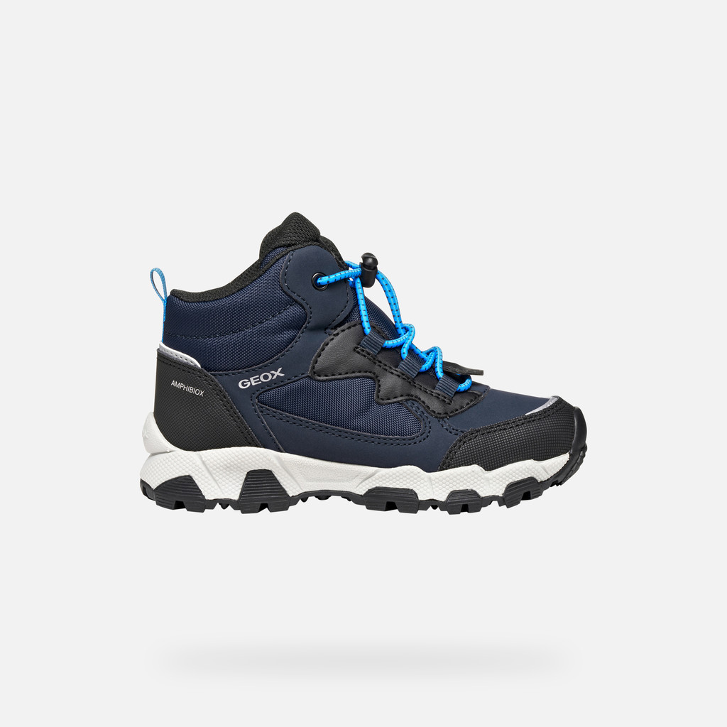 Waterproof trainers MAGNETAR ABX JUNIOR Navy/Sky - image number 1 | GEOX