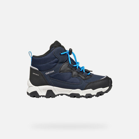Waterproof trainers MAGNETAR ABX JUNIOR Navy/Sky - image number 1 | GEOX
