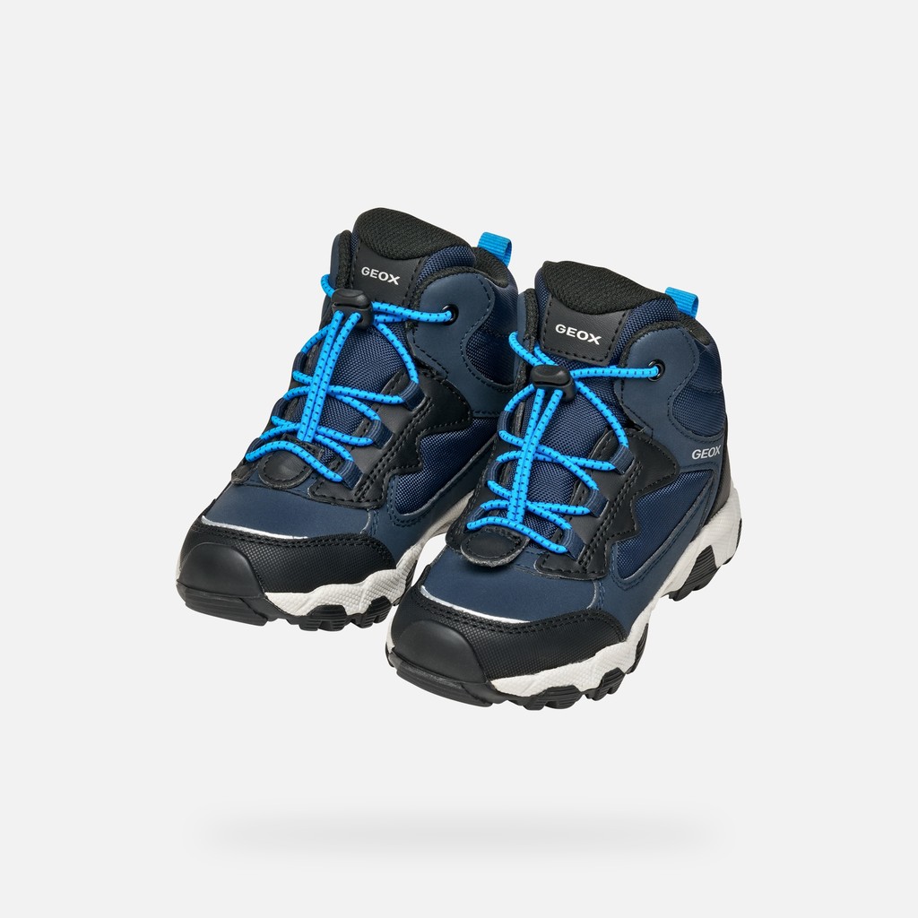 Sneakers imperméables MAGNETAR ABX JUNIOR Bleu marine/Bleu ciel - image number 7 | GEOX